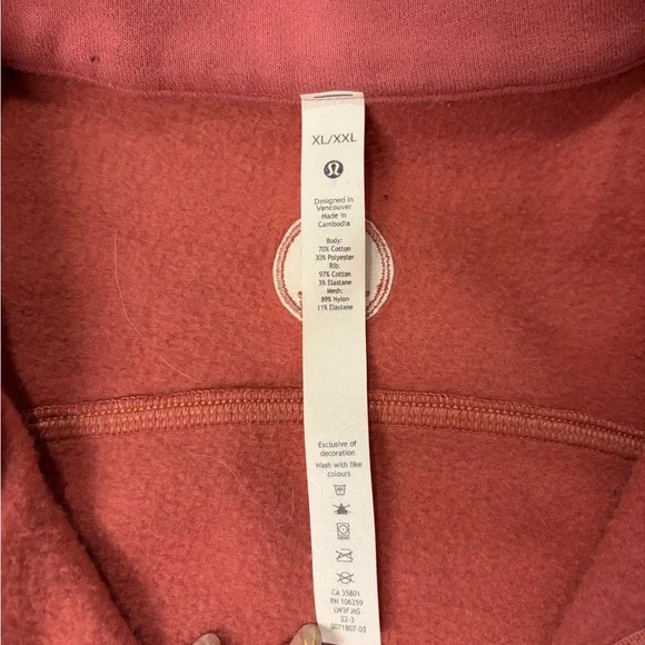 Lululemon scuba oversized half zip hoodie - size XL/XXL - Picture 2 of 4